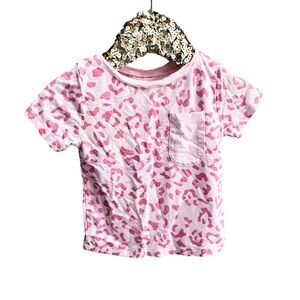 Kyte Baby 12-18M Leopard Pink Glitter Shirt